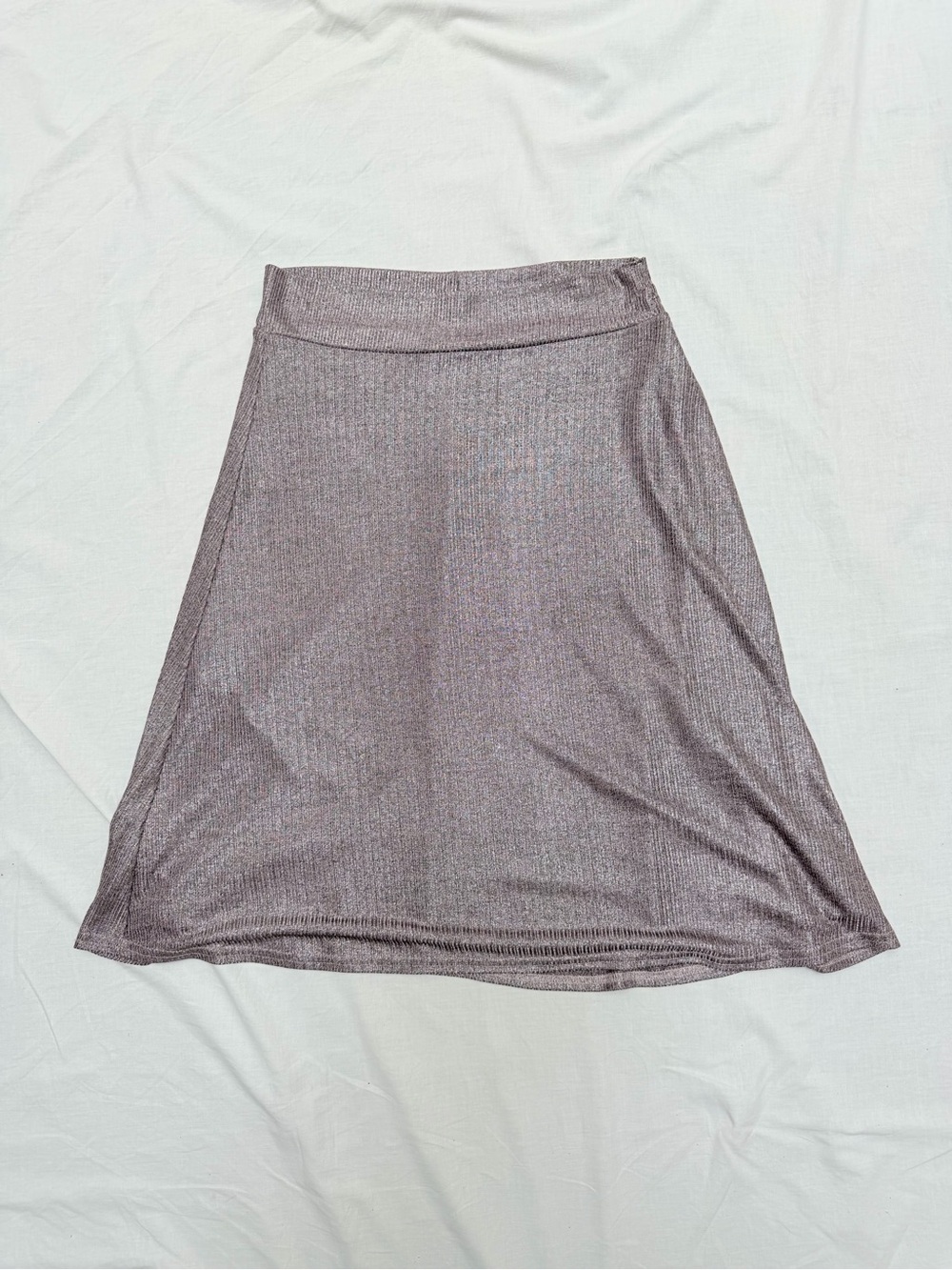 Metallic Lavender A-Line Women's Skirt - Brand: